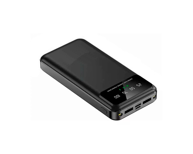 Foto 4 pulgar | Power Bank Negro/ultrarápida
