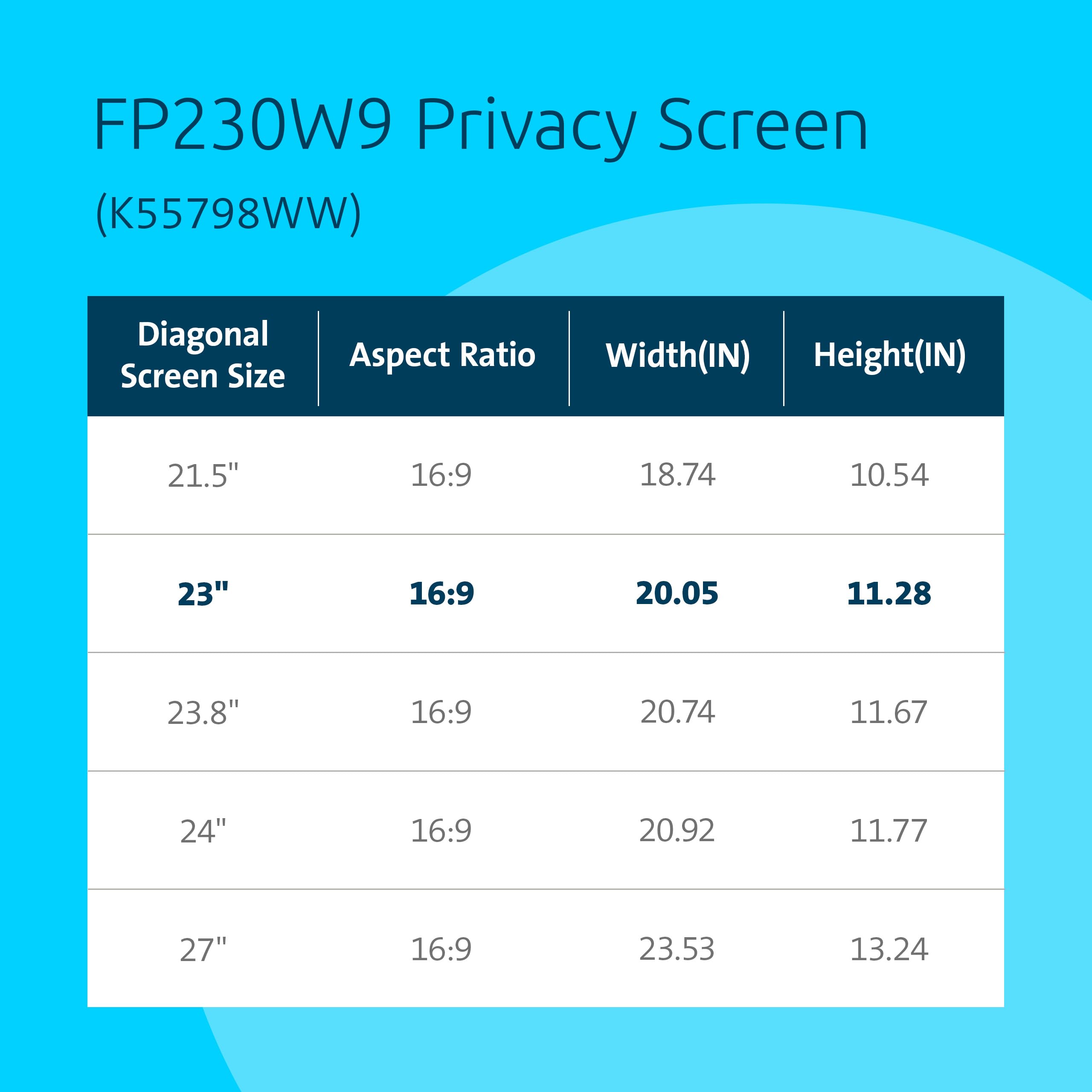Foto 4 pulgar | Pantalla De Privacidad Kensington Fp230w9 Para Monitor De 23 Pulgadas - Venta Internacional.