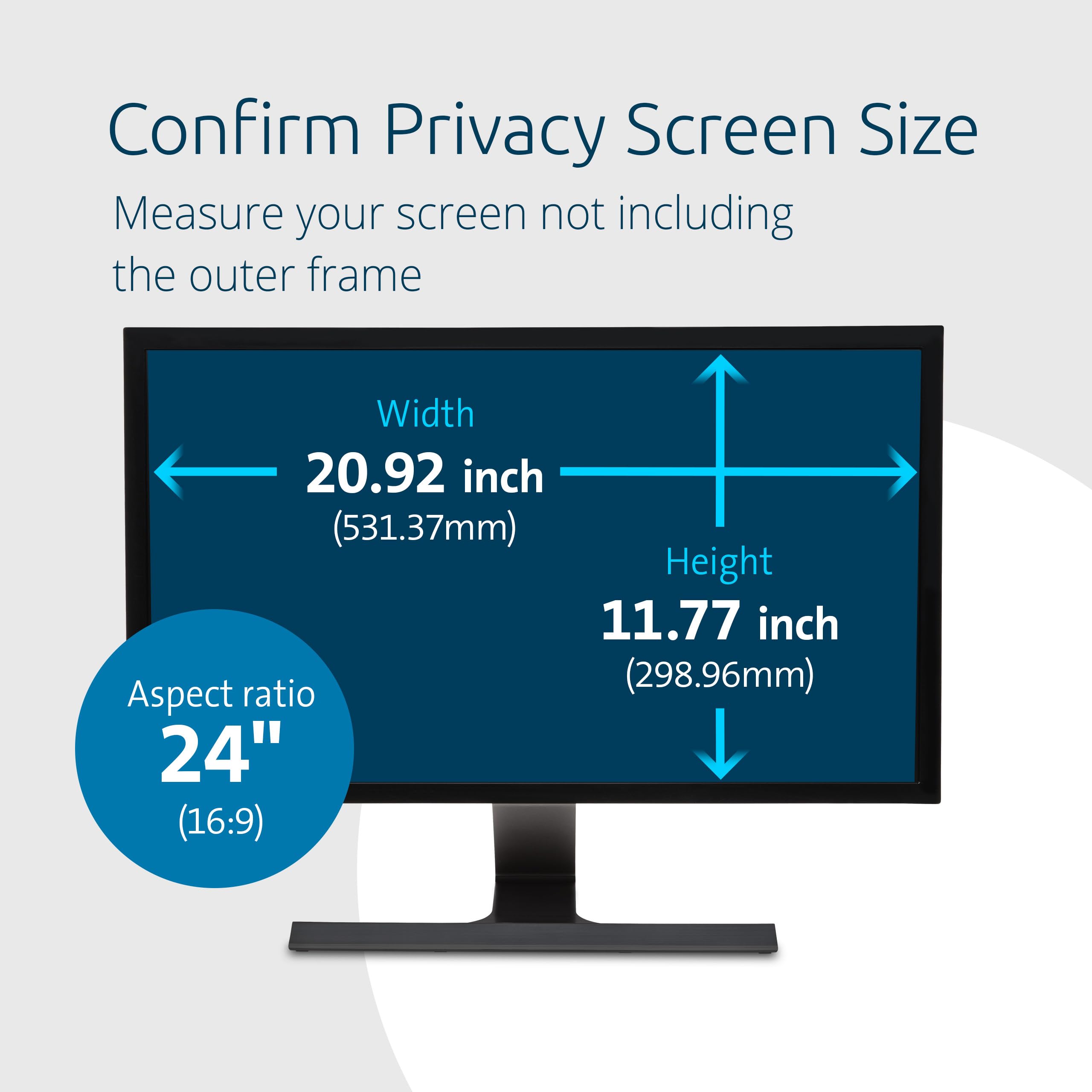 Foto 3 pulgar | Pantalla De Privacidad Kensington Fp240w9 Para Monitor De 24 Pulgadas - Venta Internacional.