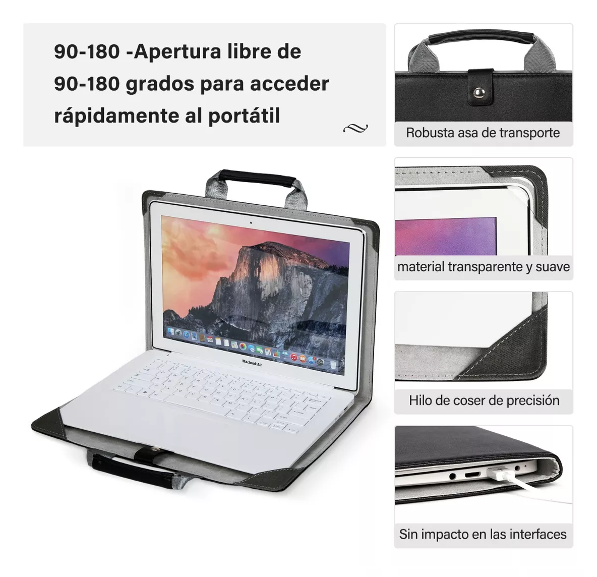 Foto 4 pulgar | Funda para Laptop Pro13/15.4 Impermeable 13 '' Negra