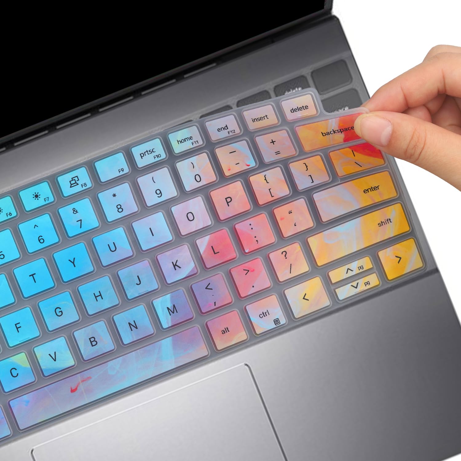 Foto 4 | Funda De Teclado Mubuy-gol Colorida Para Dell Inspiron 16/14 - Venta Internacional.