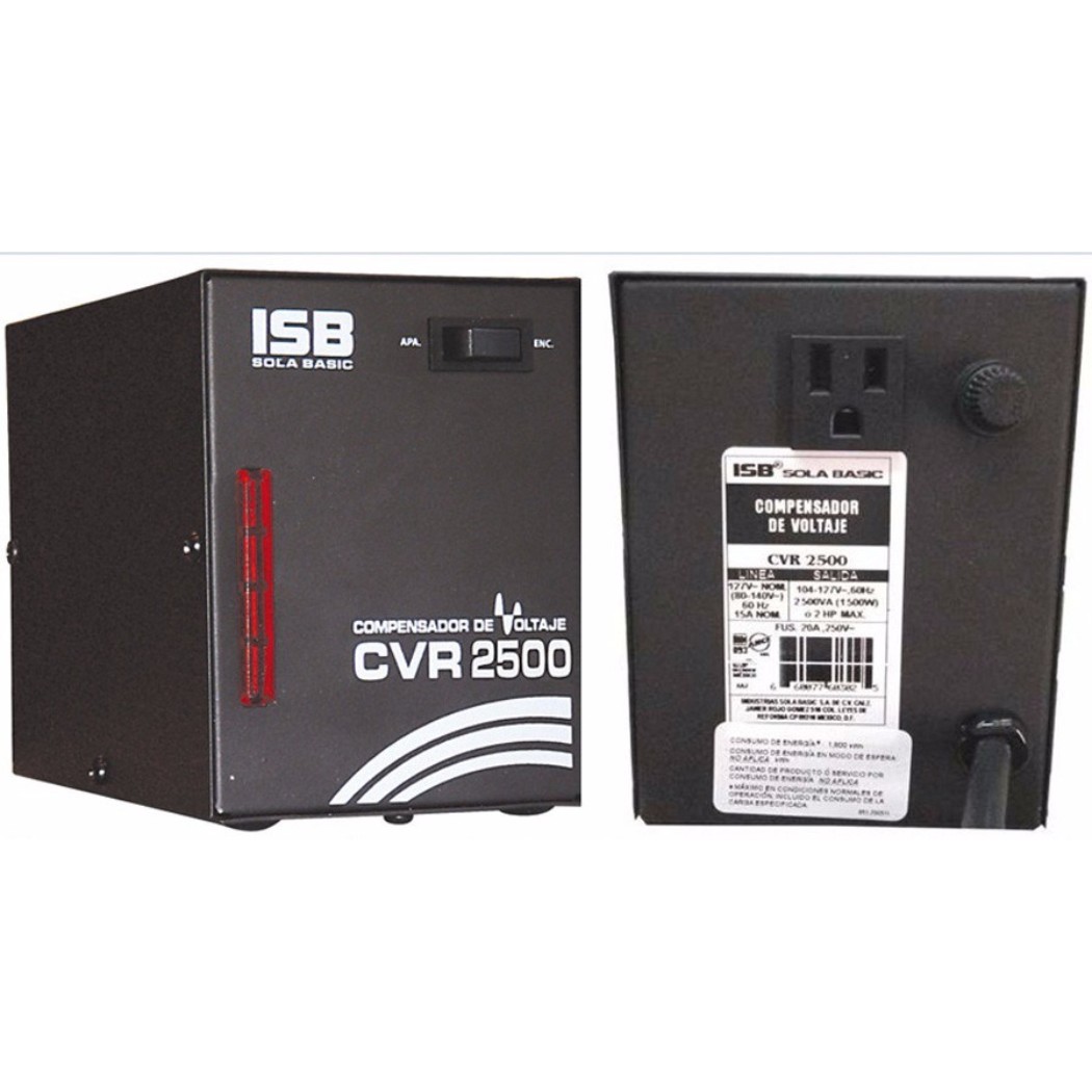 Foto 3 pulgar | Regulador Sola Basic Cvr-2500ee 2500va/ 1500w/ Para L