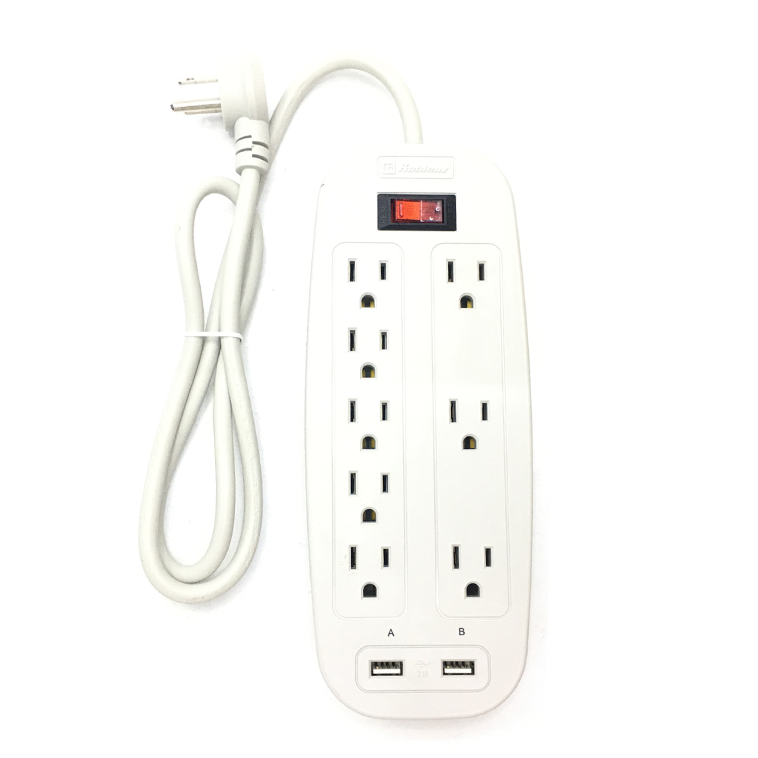 Multicontacto Koblenz Ss-2100 con Protección Platinum de 8 Contactos Usb 00-5334-00-8