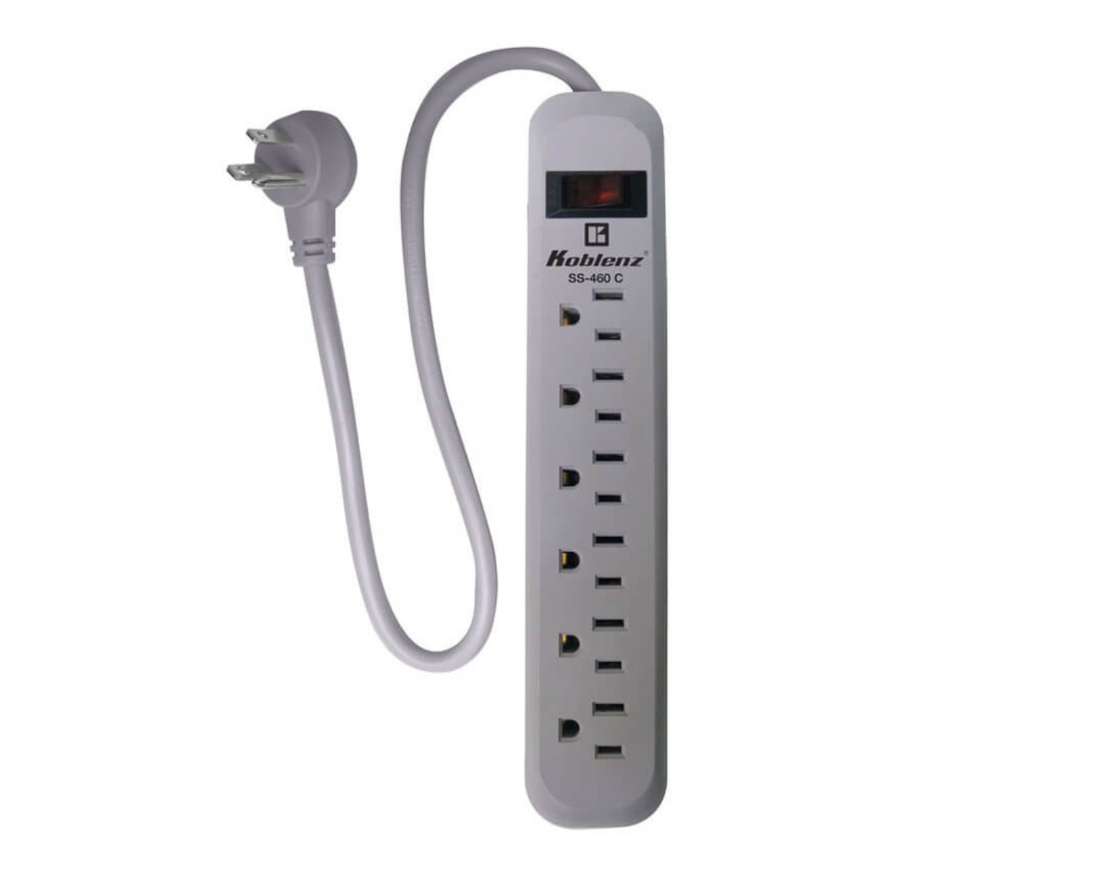 Multicontacto Supresor de Picos 420 Joules/ 6 Contactos Koblenz Ss-420 color Blanco
