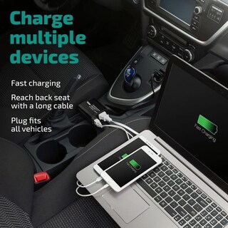 Foto 2 | Inversor de Alta Potencia para Coche 150 W, Doble USB