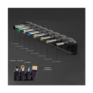 Foto 6 | Cargador Universal Para Laptop 12 Conectores 12-24v Elegate Ch25p Negro