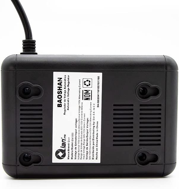 Foto 5 pulgar | Regulador De Voltaje Qian Baoshan 1000 Va 8 Contactos 2 Usb EN1000