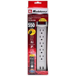 Foto 1 | Multicontacto y Regulador Koblenz Ss-550 Usb 5 Contactos 2 Usb 00-5333-000