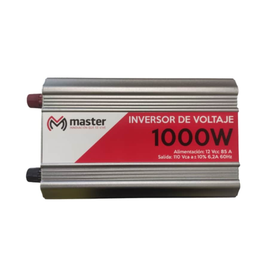 Inversor de Corriente de Onda Modificada MASTER ELECTRÓNICOS de 1000W  El-inv1000w color Gris $3,289