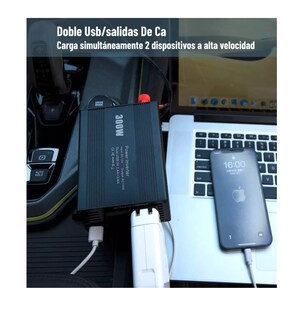 Foto 2 | Inversor de Potencia Belug 300 W para Auto