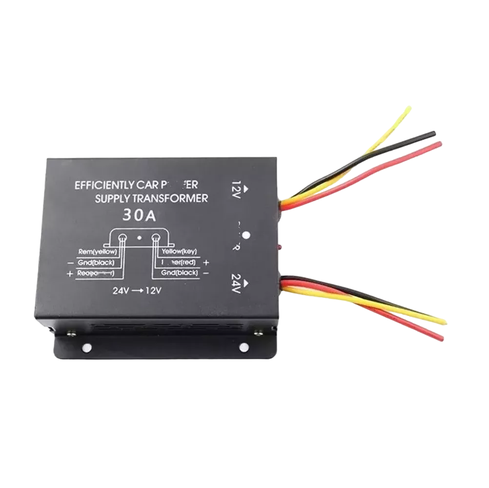 Foto 1 | Convertidor Inversor De Voltaje De 24 V A 12 V Transformador Negro