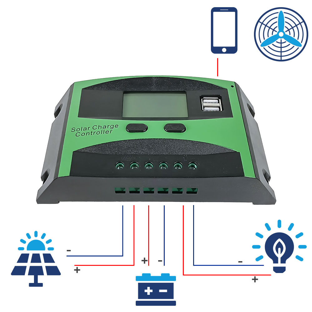 Foto 3 pulgar | Controlador De Carga Solar  Mp-ctrl20