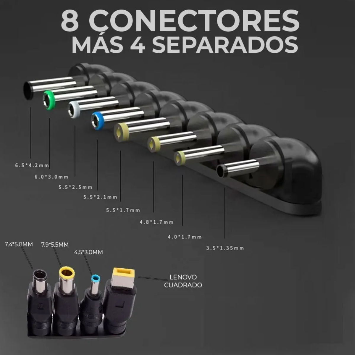 Foto 4 pulgar | Cargador Universal Para Laptops 96w Voltaje 12 24v Eo Safe Imports Esi-20123 Negro