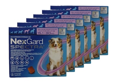 Foto 1 | Desprasitante Nexgard Spectra 15-30kg 6 Pzas Para Perro Precio Mayoreo