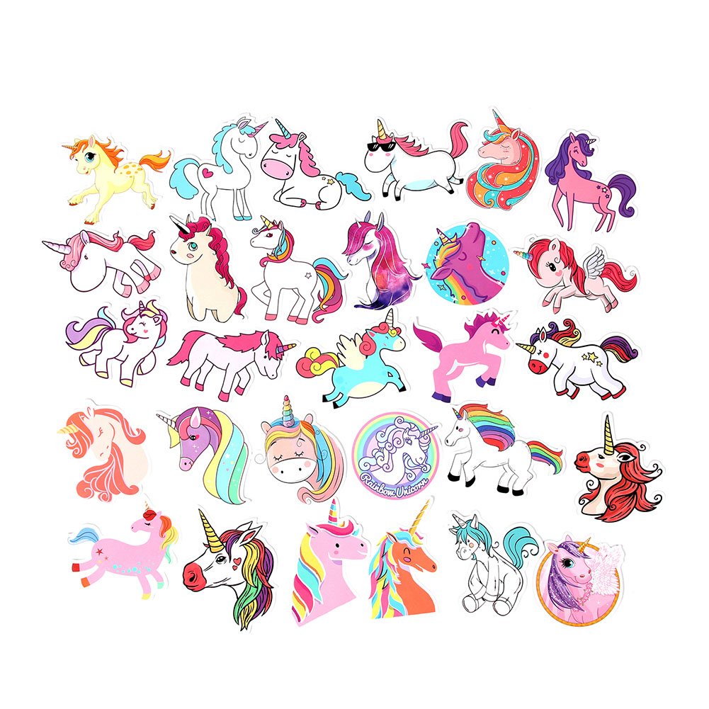 Foto 2 | Venta Internacional - Pegatinas Con Diseño De Unicornio, 50 Unidades, Impermeables, Para Portátil, Caja De Agua