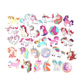 Foto 2 | Venta Internacional - Pegatinas Con Diseño De Unicornio, 50 Unidades, Impermeables, Para Portátil, Caja De Agua