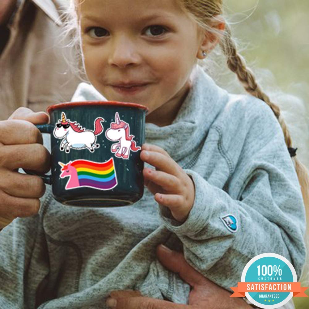 Foto 8 pulgar | Venta Internacional - Pegatinas Con Diseño De Unicornio, 50 Unidades, Impermeables, Para Portátil, Caja De Agua