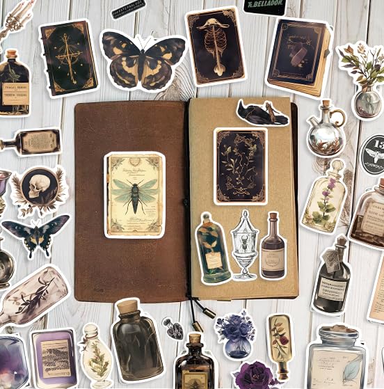 Foto 4 pulgar | Adhesivo Mkz Potion Tags Vintage Apothecary Dark Academia - Venta Internacional.