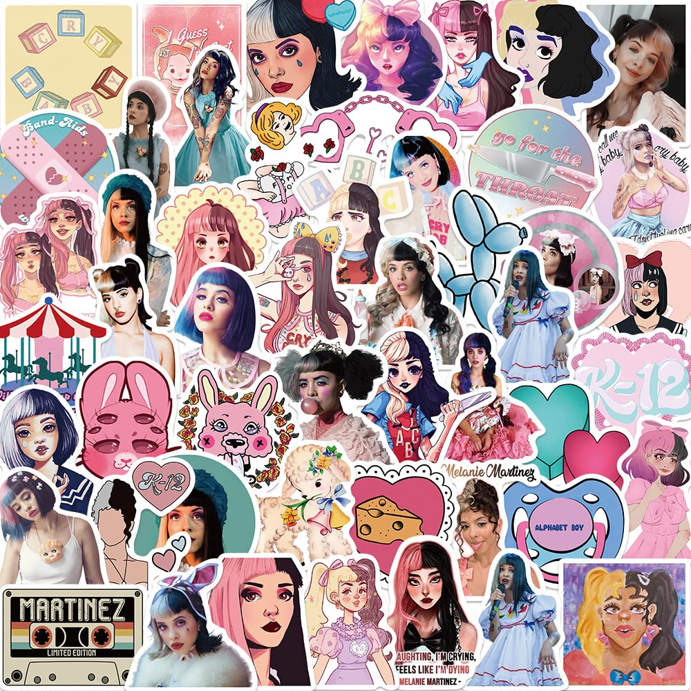 Set De Pegatinas Melanie Martinez De Vinilo Impermeable (50 Unidades) - Venta Internacional.