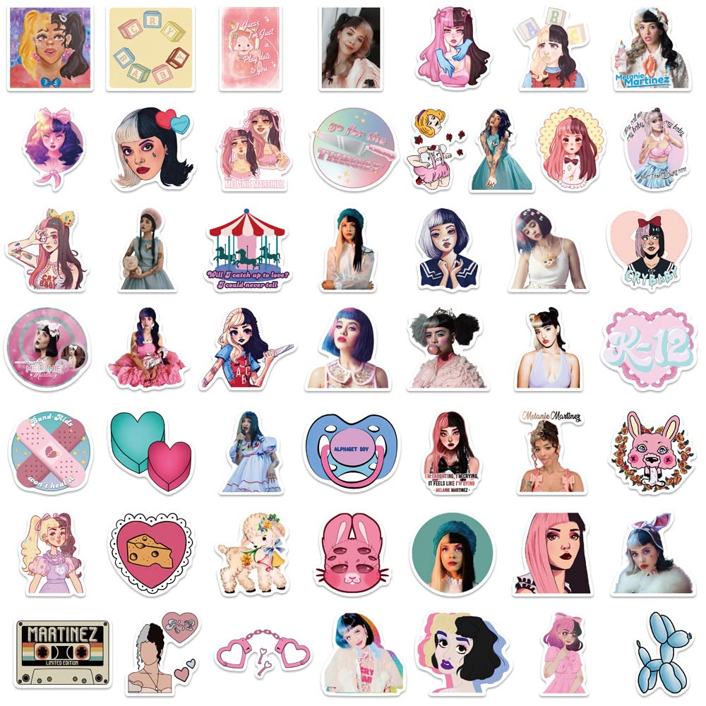 Foto 6 | Set De Pegatinas Melanie Martinez De Vinilo Impermeable (50 Unidades) - Venta Internacional.