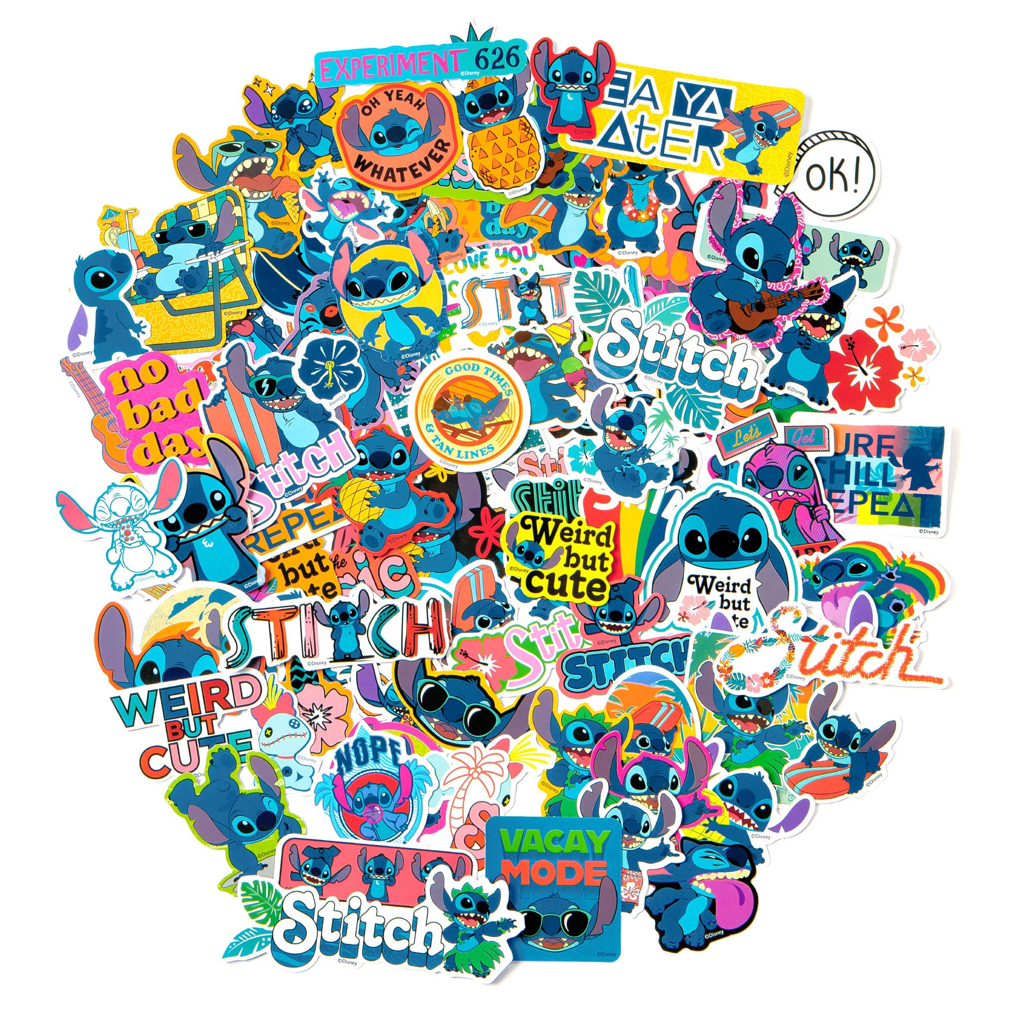 Foto 2 pulgar | Paquete De Pegatinas Fashion Angels Disney Stitch Con 100 Pegatinas - Venta Internacional.