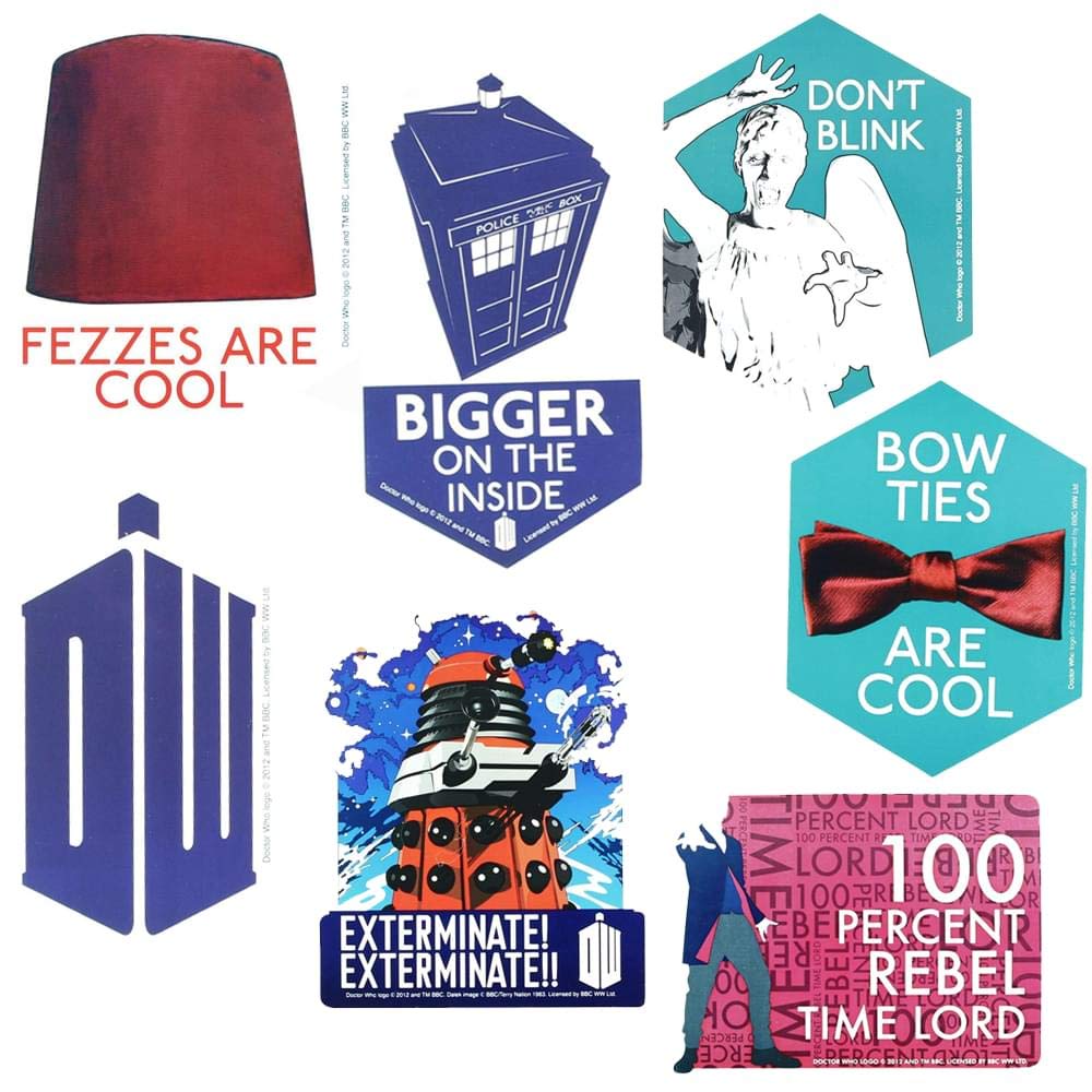 Foto 3 pulgar | Paquete De Pegatinas Toynk Doctor Who Con 7 Pegatinas Troqueladas - Venta Internacional.