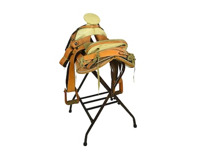 Foto 2 | Montura Cola de Pato para Caballo Talabartería del Bajío color Café de Vaqueta Asiento Forrado Fuste 15''