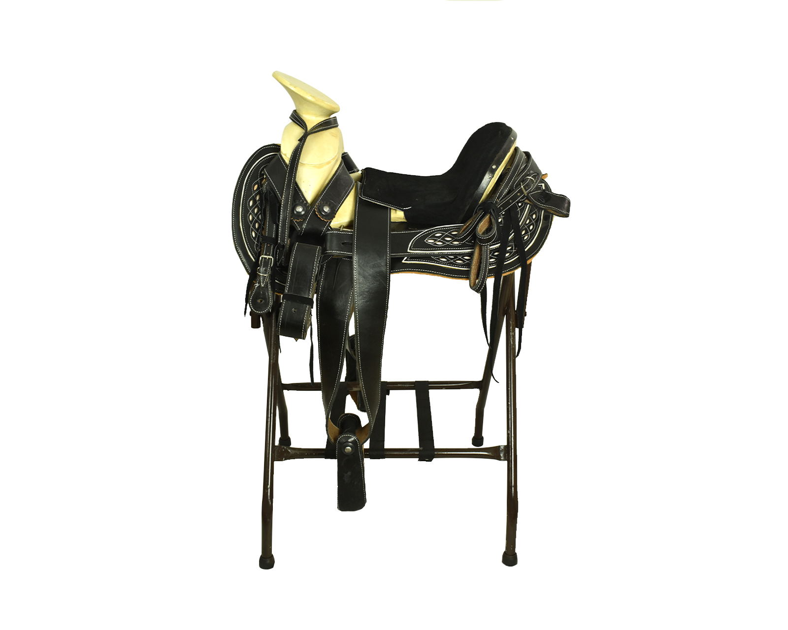 Foto 2 pulgar | Montura Cola de Pato para Caballo Talabartería del Bajío de Vaqueta  Asiento Forrado color Negro Fuste 15''