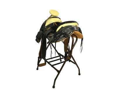 Foto 3 | Montura Cola de Pato para Caballo Talabartería del Bajío de Vaqueta Asiento Forrado color Negro Fuste 15''