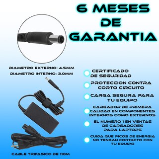 Foto 3 | Cargador Compatible Laptop Portatil Dell 19v 2.31a Mini Centrino