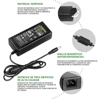 Foto 4 | Adaptador De Corriente 12v 5a Fuente De Alimentación Compatible Con Múltiples Dispositivos