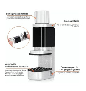 Foto 3 | Kit Pinzas Sujetadora Para Pantalla Touch Eo Safe Imports Esi-090 Color Gris