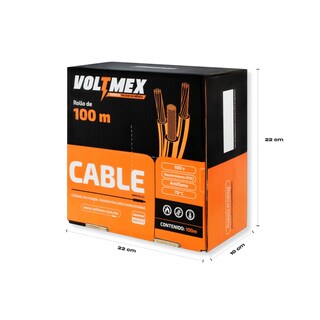 Foto 4 | Cable Eléctrico Voltmex Calibre 8 Blanco Rollo de 100 M