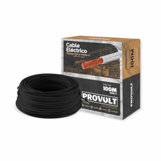Foto 1 | Cable Eléctrico Provolt Prime Thw-ls / Thhw-ls, Calibre 14 Negro 100% Cobre 100m