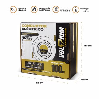Foto 6 | Cable Eléctrico Provolt Prime Thw-ls / Thhw-ls, Calibre 14 Negro 100% Cobre 100m