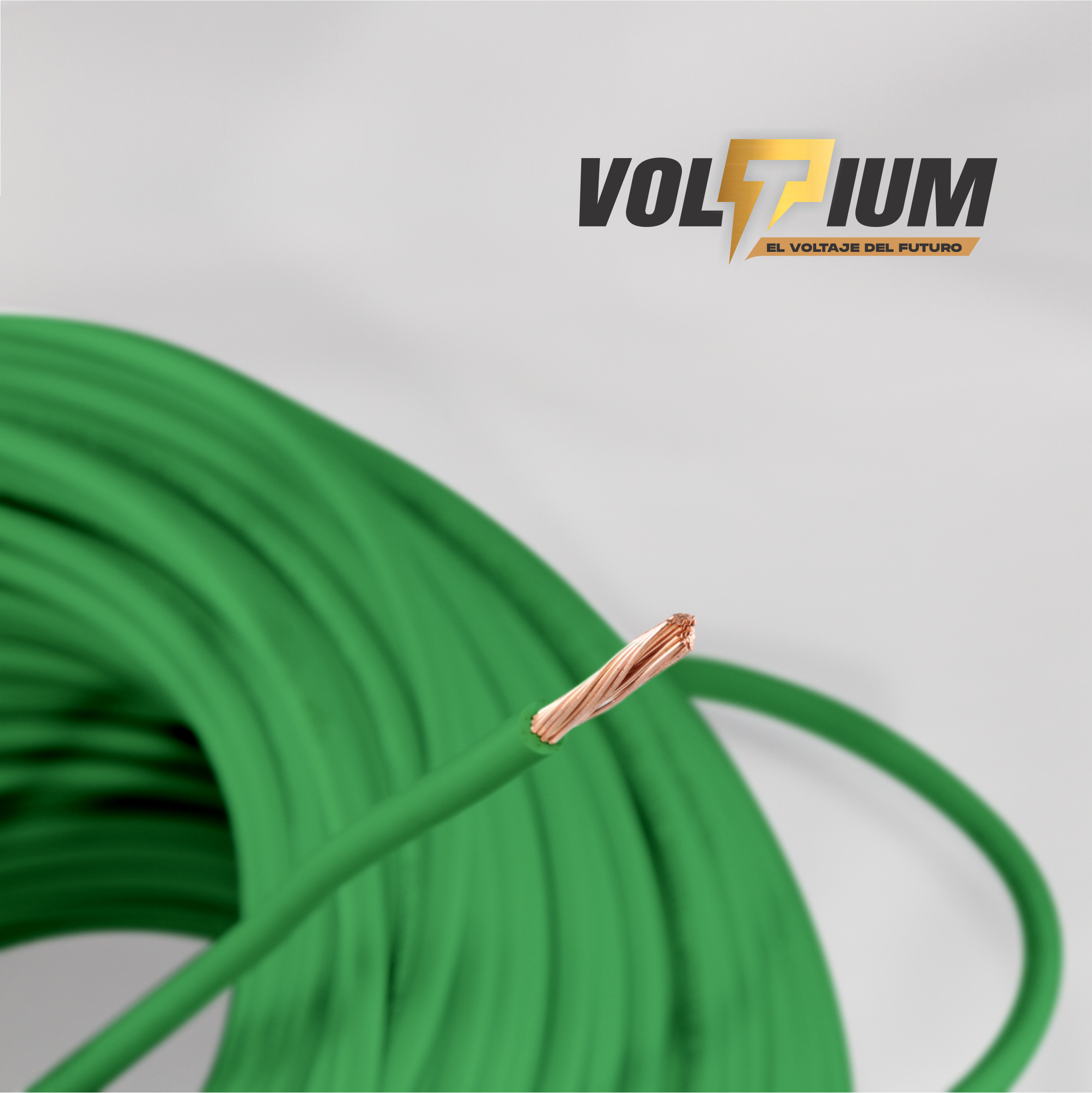 Foto 8 pulgar | Cable Eléctrico Voltium Thw-ls / Thhw-ls, Calibre 10 Verde 100% Cobre 100m