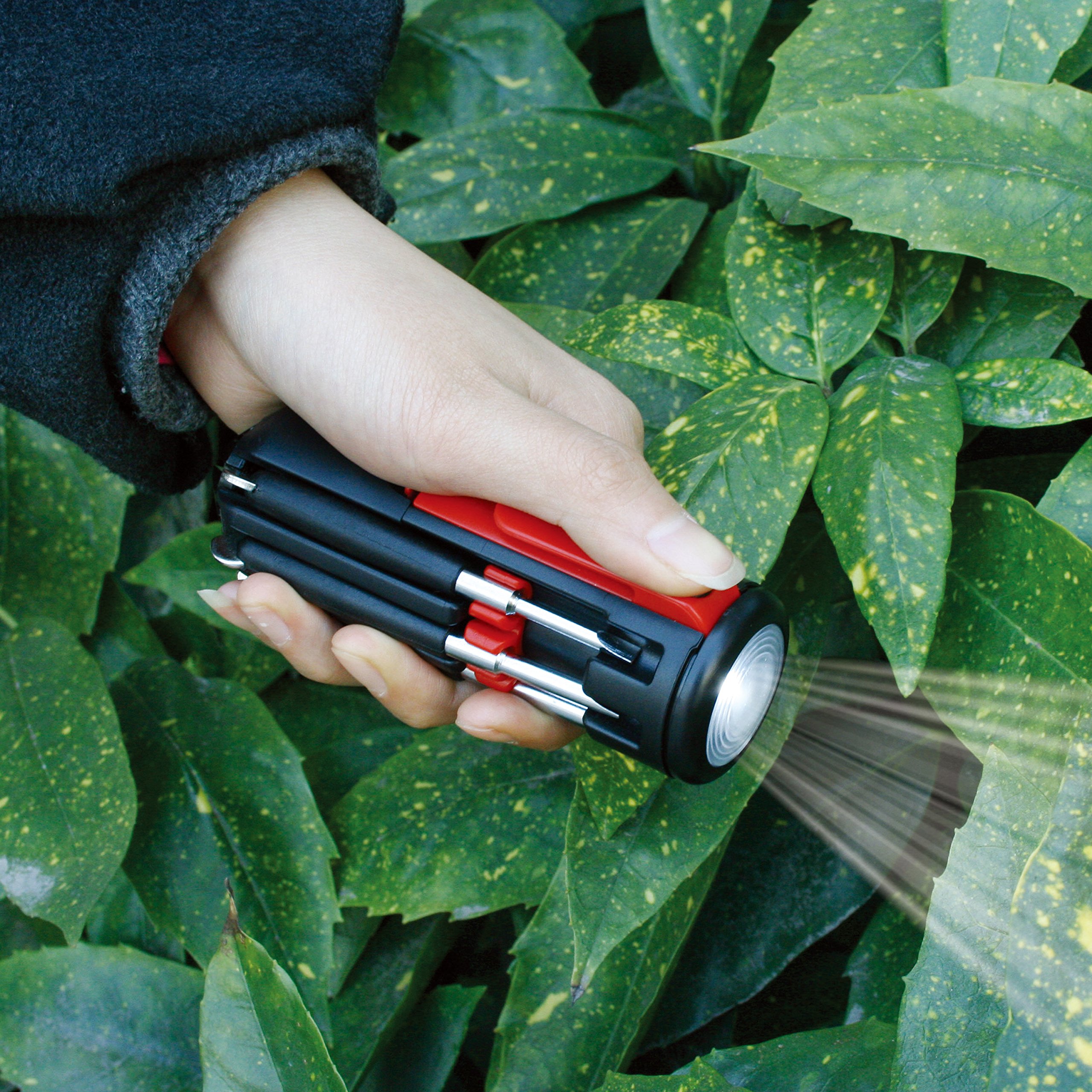 Foto 5 pulgar | Herramienta Manual Multidestornillador Apollo Tools Mr. 7-hands, Color Rojo - Venta Internacional.