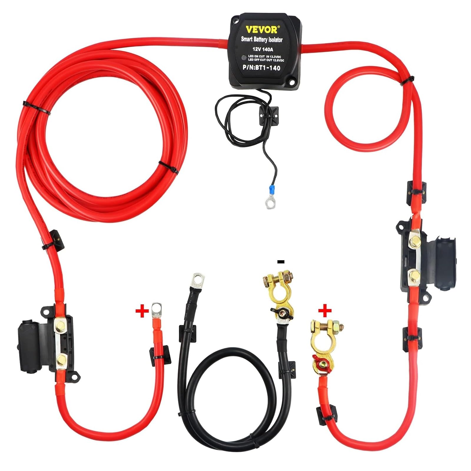 Foto 2 pulgar | Kit De Relés De Carga Dividida Vevor De 6 M Y 12 V Con Sensor De Voltaje De 140 Amperios - Venta Internacional.