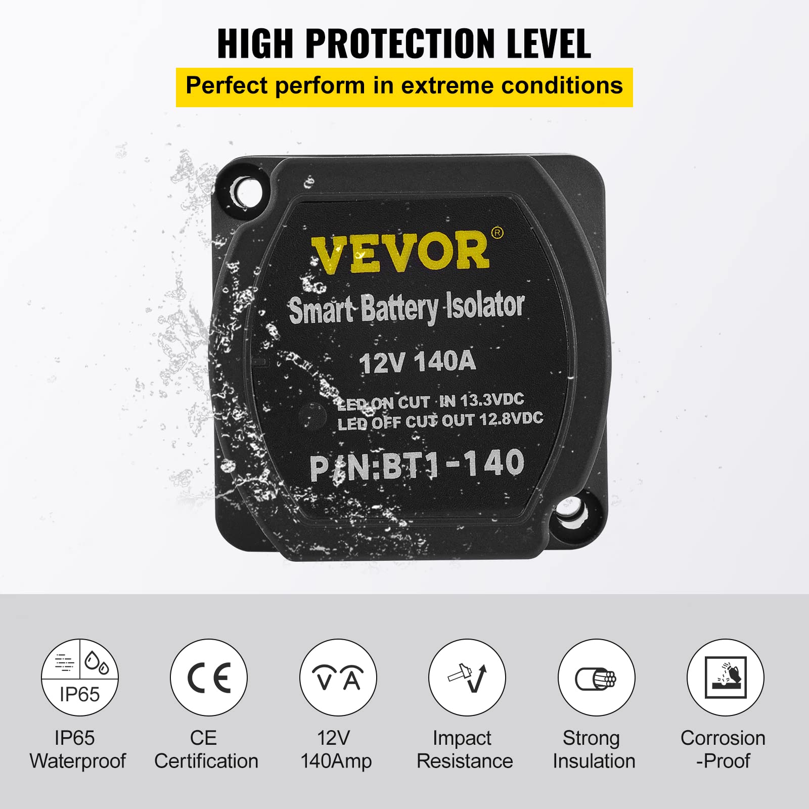 Foto 6 pulgar | Kit De Relés De Carga Dividida Vevor De 6 M Y 12 V Con Sensor De Voltaje De 140 Amperios - Venta Internacional.