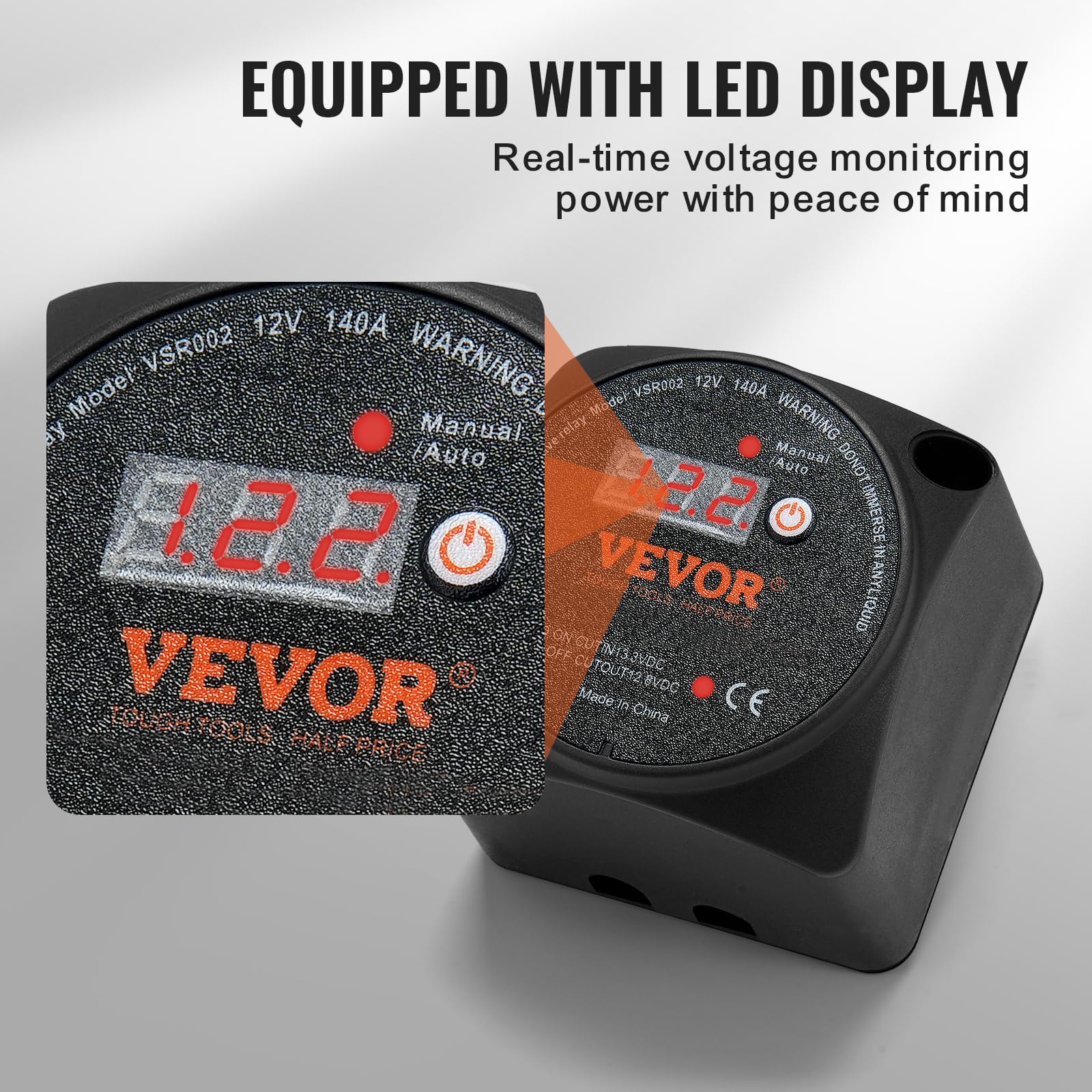 Foto 3 | Kit Aislador De Batería Vevor 12v 140amp Con Pantalla Lcd Para Atv Utv Rv - Venta Internacional.