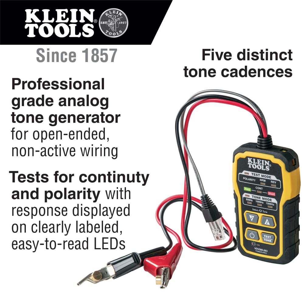 Foto 3 pulgar | Kit Generador De Tonos Y Sondas Wire Tracer Klein Tools Vdv500- - Venta Internacional.