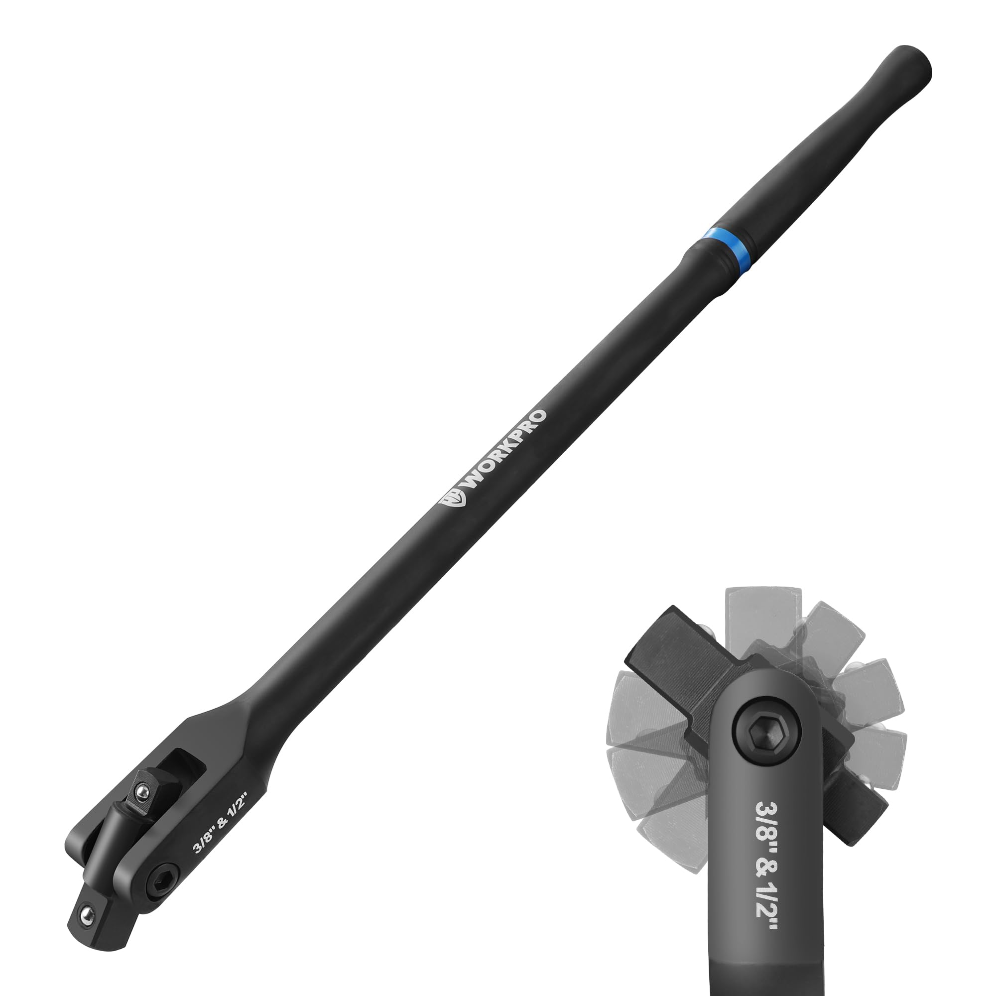 Foto 2 pulgar | Barra Rompedora Workpro De 40 Cm, Doble Disco, 3/8 Y 1/2, Cromo Vanadio - Venta Internacional.