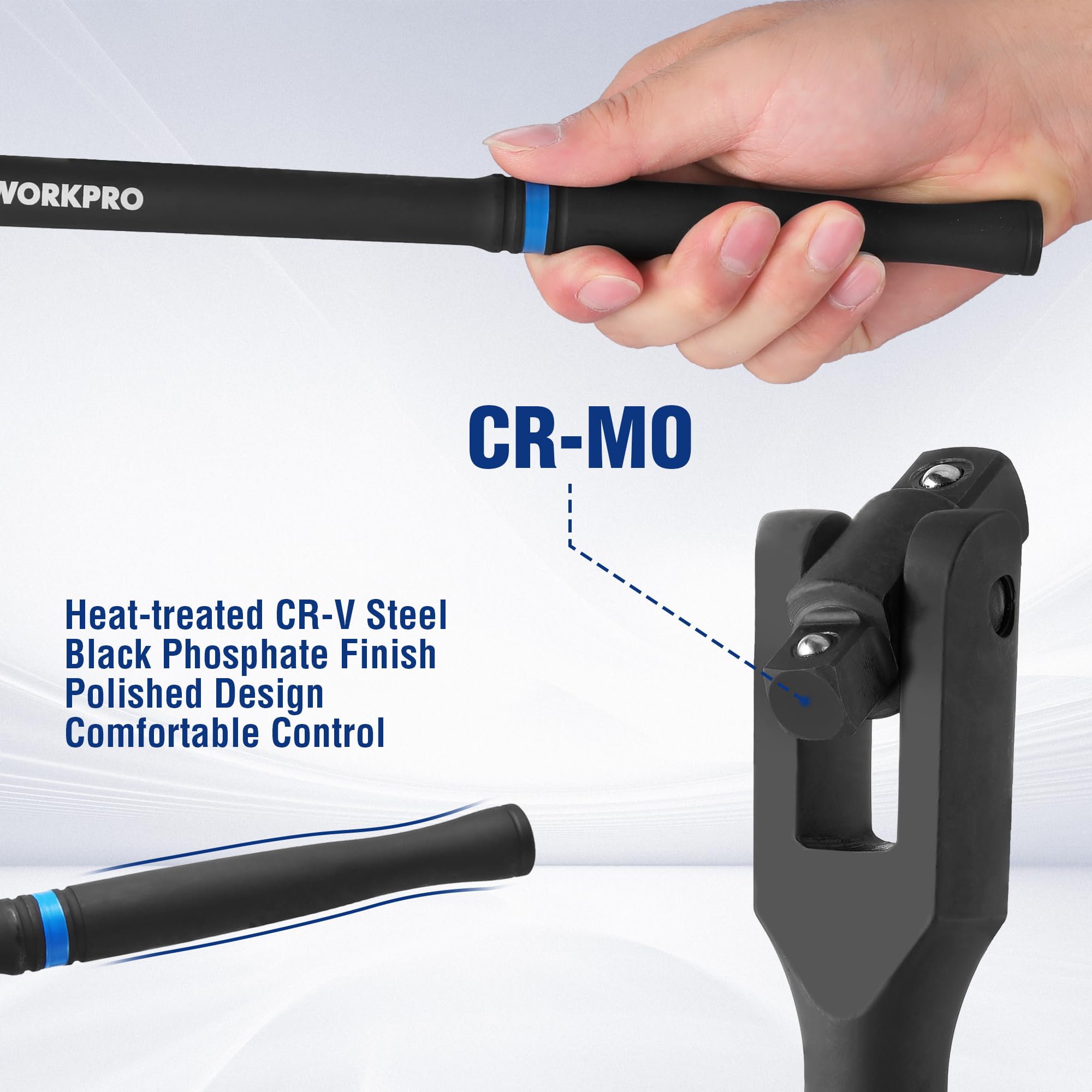 Foto 5 pulgar | Barra Rompedora Workpro De 40 Cm, Doble Disco, 3/8 Y 1/2, Cromo Vanadio - Venta Internacional.