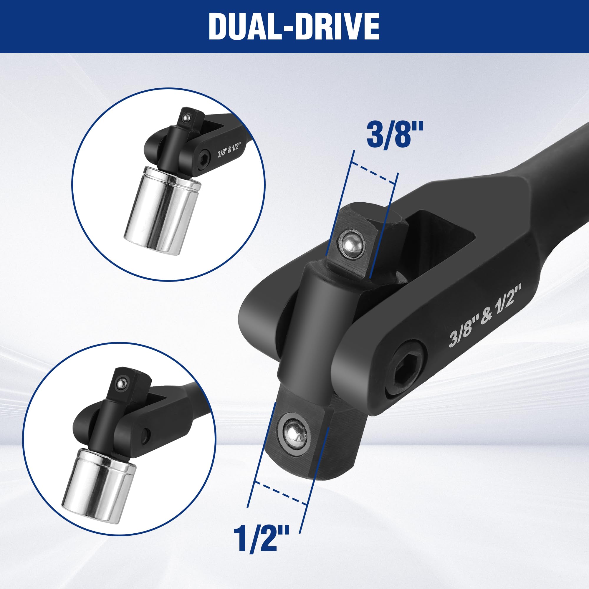 Foto 6 pulgar | Barra Rompedora Workpro De 40 Cm, Doble Disco, 3/8 Y 1/2, Cromo Vanadio - Venta Internacional.