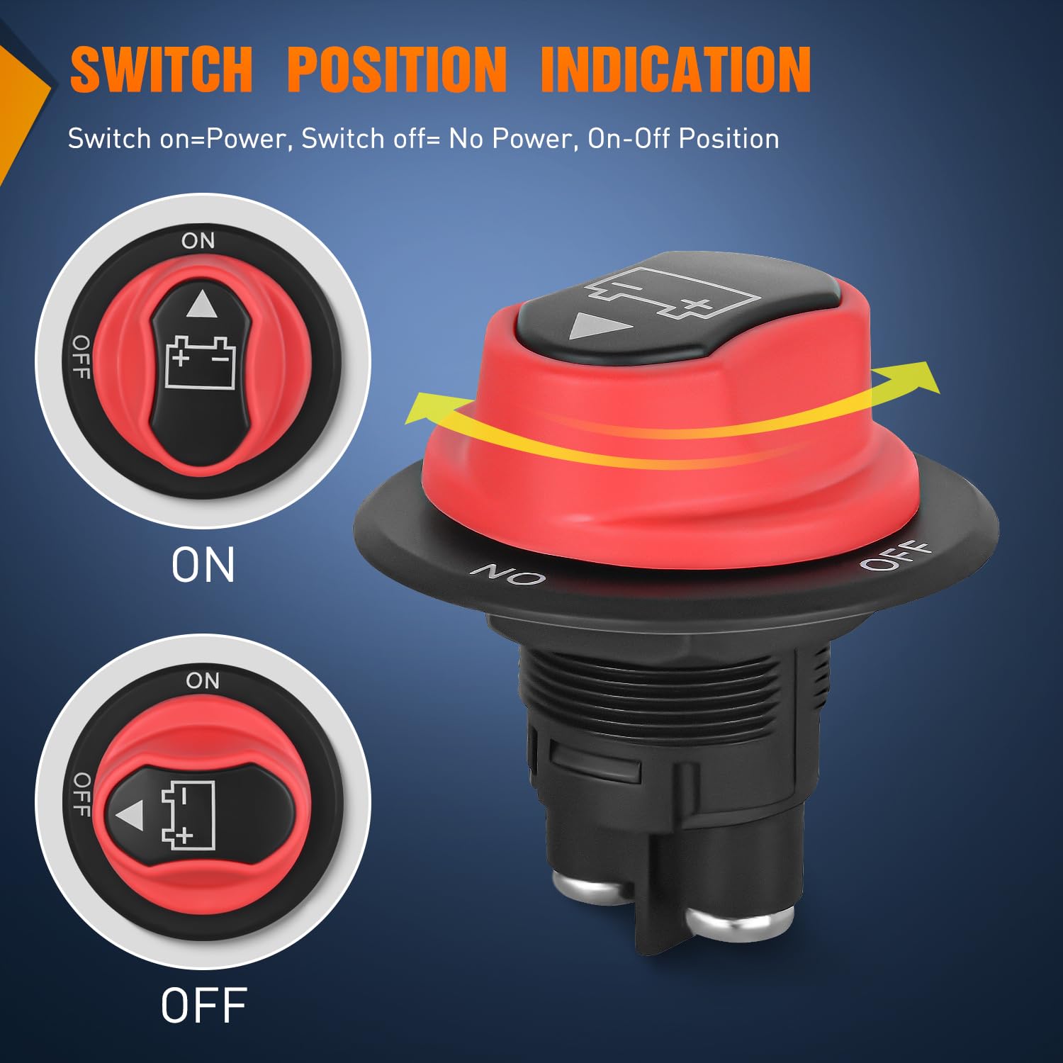 Foto 3 pulgar | Interruptor De Desconexión De Batería Nilight 50a 12v-48v A Prueba De Agua - Venta Internacional.