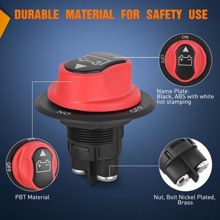 Foto 4 | Interruptor De Desconexión De Batería Nilight 50a 12v-48v A Prueba De Agua - Venta Internacional.