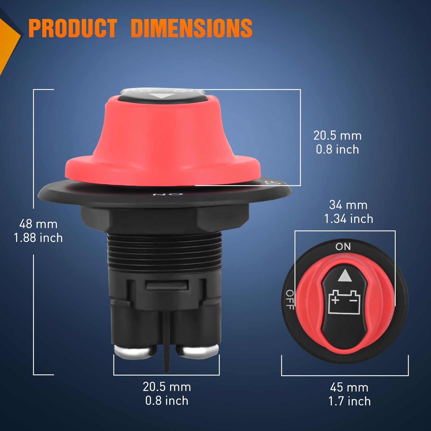 Foto 7 pulgar | Interruptor De Desconexión De Batería Nilight 50a 12v-48v A Prueba De Agua - Venta Internacional.