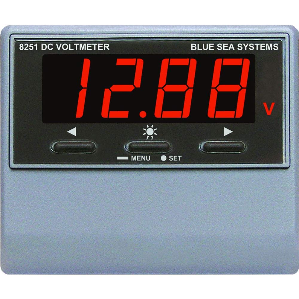 Voltímetro Digital Dc Blue Sea Systems 8251 Con Alarma 0-60 V - Venta Internacional. $6,093