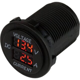 Foto 1 | Medidor Digital De Voltios/amperios Sea-dog 421625-1 Redondo 12 V - Venta Internacional.