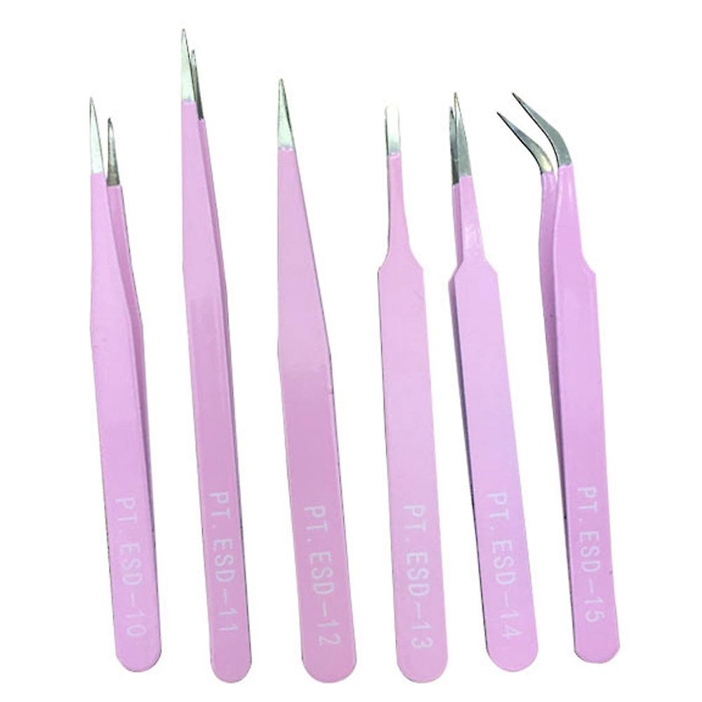 Foto 1 | Juego De Pinzas Huoguo Bga Precision Acero Inoxidable 6 Piezas - Venta Internacional.